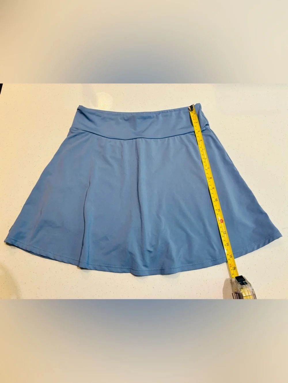 Shein | Tennis Wideband Waist Active Skort w/ Phone Pockets in Dusty Blue Medium